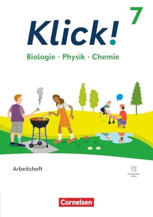 Klick! - Fächerübergreifendes Lehrwerk für Lernende mit Förderbedarf - Biologie, Physik, Chemie - ab 2024 - 7. Schuljahr - Arbeitsheft - Mit digitalen Medien. Cornelsen Verlag GmbH, 2026.