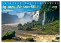 Iguazu Wasserfälle - Südamerika (Tischkalender 2024 DIN A5 quer), CALVENDO Monatskalender