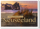Trauminseln Neuseeland (Tischkalender 2024 DIN A5 quer), CALVENDO Monatskalender
