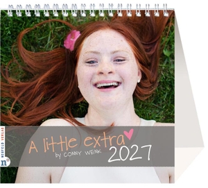 Tischkalender A little extra 2027 - Fotografien von Kindern und Jugendlichen mit Down-Syndrom. Neufeld Verlag, 2026.