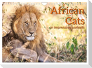 African Cats in impressive portraits (Wall Calendar 2025 DIN A4 landscape), CALVENDO 12 Month Wall Calendar