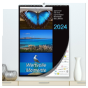 Wertvolle Momente - Sammeln Sie Ihre wertvollsten Momente (hochwertiger Premium Wandkalender 2024 DIN A2 hoch), Kunstdruck in Hochglanz