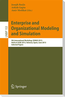 Enterprise and Organizational Modeling and Simulation