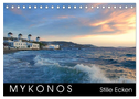 Mykonos - Stille Ecken (Tischkalender 2025 DIN A5 quer), CALVENDO Monatskalender