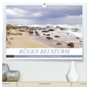 Rügen bei Sturm - Faszinierende Bilder der Elementarkräfte (hochwertiger Premium Wandkalender 2025 DIN A2 quer), Kunstdruck in Hochglanz