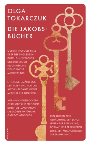 Tokarczuk, Olga. Die Jakobsbücher. Kampa Verlag, 2021.