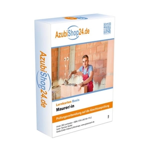 Szofer, Norman. AzubiShop24.de Basis-Lernkarten Maurer /-in. Prüfungsvorbereitung - Prüfung  Ausbildung. Princoso GmbH, 2020.