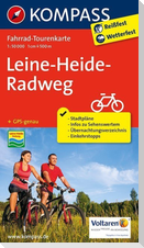 KOMPASS Fahrrad-Tourenkarte Leine-Heide-Radweg 1:50.000