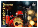 Schlagzeug onstage - "abgerockt" (Wandkalender 2024 DIN A2 quer), CALVENDO Monatskalender