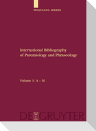 International Bibliography of Paremiology and Phraseology