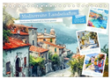 Mediterrane Landschaften (Tischkalender 2025 DIN A5 quer), CALVENDO Monatskalender