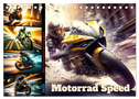 Motorrad Speed (Tischkalender 2025 DIN A5 quer), CALVENDO Monatskalender