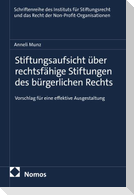 Stiftungsaufsicht über rechtsfähige Stiftungen des bürgerlichen Rechts