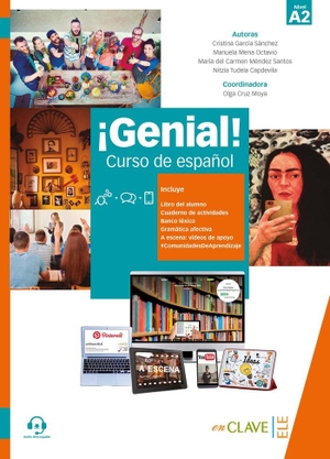 Mena Octavio, Manuela / Mendez Santos, Maria Del Carmen et al. Genial! - Libro del alumno y Cuaderno de actividades 2 (A2) + audio descargabl. EnClave-ele, 2018.
