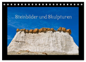 Steinbilder und Skupturen (Tischkalender 2024 DIN A5 quer), CALVENDO Monatskalender