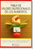Tabla de valores nutricionales de los alimentos