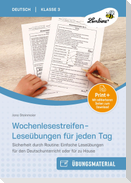 Wochenlesestreifen - Leseübungen für jeden Tag