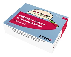 Rinderle, Bettina. FRESCH-Silbenschwungkarten Klasse 1 und 2 - 96 abwischbare Karten mit Klangmustern, Schlangenwörtern und kurzen Sätzen. scolix, 2022.