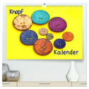 Knopfkalender (hochwertiger Premium Wandkalender 2024 DIN A2 quer), Kunstdruck in Hochglanz
