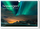 Norwegen, Landschaften in Schnee und Eis (Wandkalender 2024 DIN A4 quer), CALVENDO Monatskalender