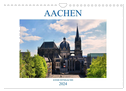 Aachen - Ansichtssache (Wandkalender 2024 DIN A4 quer), CALVENDO Monatskalender