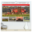 Landmaschinen zum Anfassen nah (hochwertiger Premium Wandkalender 2025 DIN A2 quer), Kunstdruck in Hochglanz