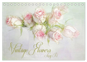 Vintage Flowers (Tischkalender 2024 DIN A5 quer), CALVENDO Monatskalender