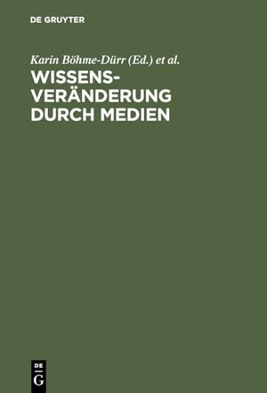 Böhme-Dürr, Karin / Norbert M. Seel et al (Hrsg.). Wissensveränderung durch Medien - Theoretische Grundlagen und empirische Analysen. De Gruyter Saur, 1990.