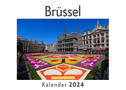 Brüssel (Wandkalender 2024, Kalender DIN A4 quer, Monatskalender im Querformat mit Kalendarium, Das perfekte Geschenk)