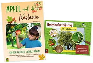 Weinert, Corinna / Herzig, Reinhard et al. Paket: Heimische Bäume - jeweils 1 Ex. 9783834660381 Fotokarten "Heimische Bäume" und 9783834660367 Buch "Apfel und Kastanie". Verlag an der Ruhr GmbH, 2022.