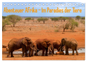 Abenteuer Afrika - Im Paradies der Tiere (Tischkalender 2024 DIN A5 quer), CALVENDO Monatskalender