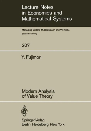 Fujimori, Y.. Modern Analysis of Value Theory. Springer Berlin Heidelberg, 1982.