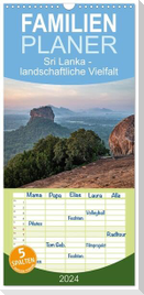 Familienplaner 2024 - Sri Lanka - landschaftliche Vielfalt mit 5 Spalten (Wandkalender, 21 x 45 cm) CALVENDO