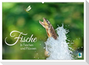 Fische in Teichen und Flüssen (Wandkalender 2025 DIN A2 quer), CALVENDO Monatskalender