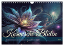 Kosmische Blüten (Wandkalender 2024 DIN A4 quer), CALVENDO Monatskalender
