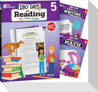 180 Days(r) Reading, Writing and Math for Grade 5: 3-Book Set