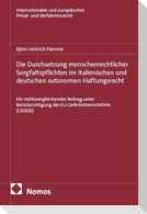 Die Durchsetzung menschenrechtlicher Sorgfaltspflichten im italienischen und deutschen autonomen Haftungsrecht