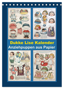 Dukke Lise Kalender - Anziehpuppen aus Papier (Tischkalender 2025 DIN A5 hoch), CALVENDO Monatskalender