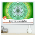 Energie - Mandalas in Grün, Erneuerung durch die Farbe Grün (hochwertiger Premium Wandkalender 2025 DIN A2 quer), Kunstdruck in Hochglanz