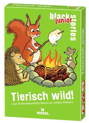 Köhrsen, Andrea. black stories junior Tierisch wild! - Löst 50 abenteuerliche Rätsel aus wilden Wäldern. moses. Verlag GmbH, 2025.