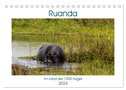 Ruanda (Tischkalender 2024 DIN A5 quer), CALVENDO Monatskalender
