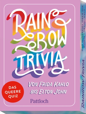Lindauer, Lars. Rainbow Trivia - Von Frida Kahlo bis Elton John. Das queere Quiz | Das erste Quiz zu queeren Persönlichkeiten und Ereignissen.. Pattloch Geschenkbuch, 2024.