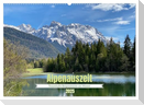 Alpenauszeit - Traumhafte Bergmomente am Wasser (Wandkalender 2025 DIN A2 quer), CALVENDO Monatskalender