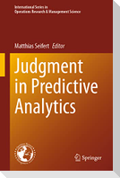 Judgment in Predictive Analytics