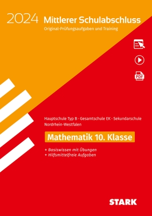 STARK Original-Prüfungen und Training - Mittlerer Schulabschluss 2023 - Mathematik - Hauptschule Typ B/ Gesamtschule EK/Sekundarschule -  NRW. Stark Verlag GmbH, 2023.