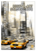 Digital-Art Stadtmotive (Wandkalender 2024 DIN A2 hoch), CALVENDO Monatskalender