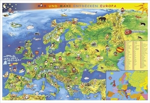 Kindereuropakarte. Wandkarte Poster. Stiefel Eurocart GmbH, 2009.