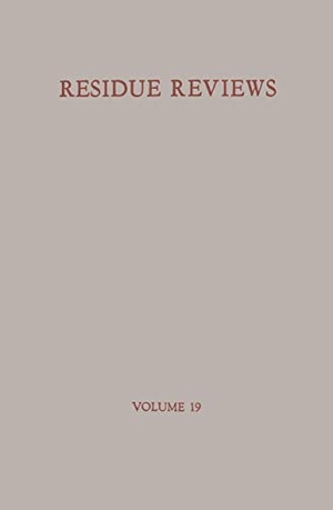 Gunther, Francis A.. Residue Reviews/Rückstandsberichte. Springer New York, 2013.