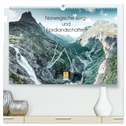 Norwegische Berg- und Fjordlandschaften (hochwertiger Premium Wandkalender 2025 DIN A2 quer), Kunstdruck in Hochglanz