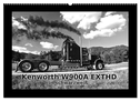 Kenworth W900A EXTHD - in schwarzweiß (Wandkalender 2024 DIN A2 quer), CALVENDO Monatskalender